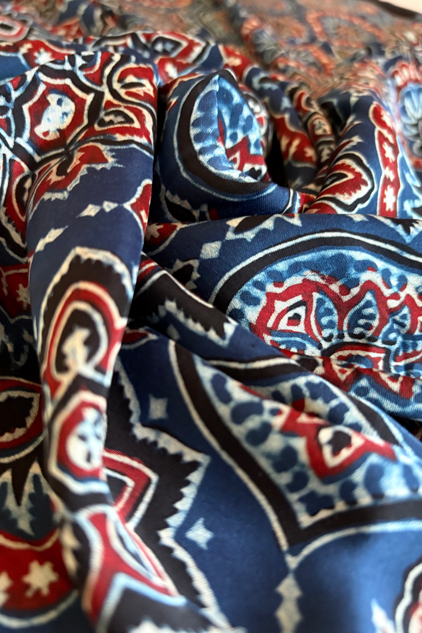 Ajrakh on Modal- Indigo