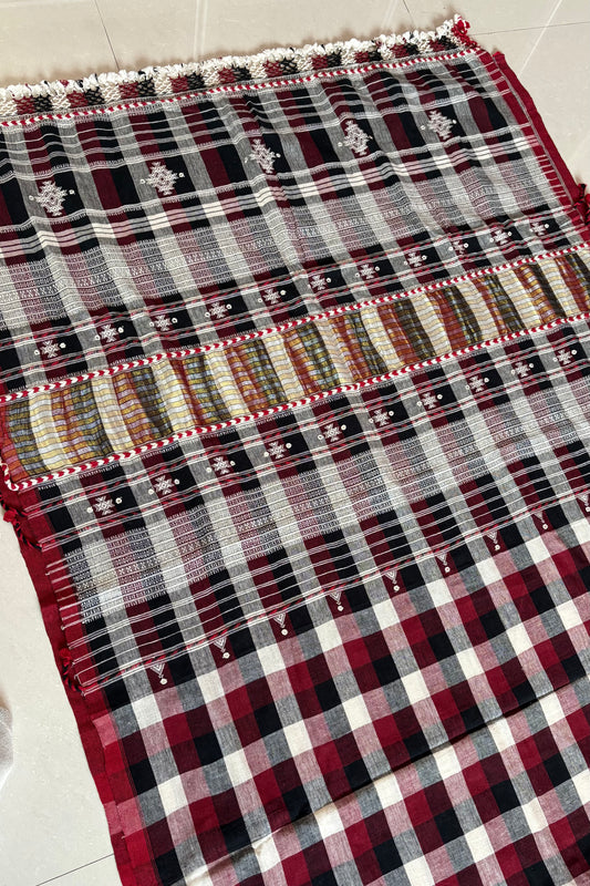 Kala Cotton Bhujodi Saree Checks-2