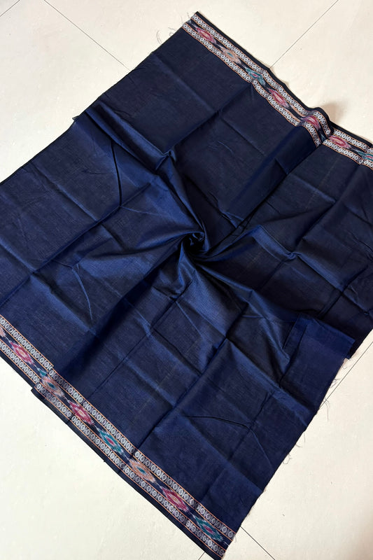 Pure Cotton Odisha Handloom Blouse Piece- Navy