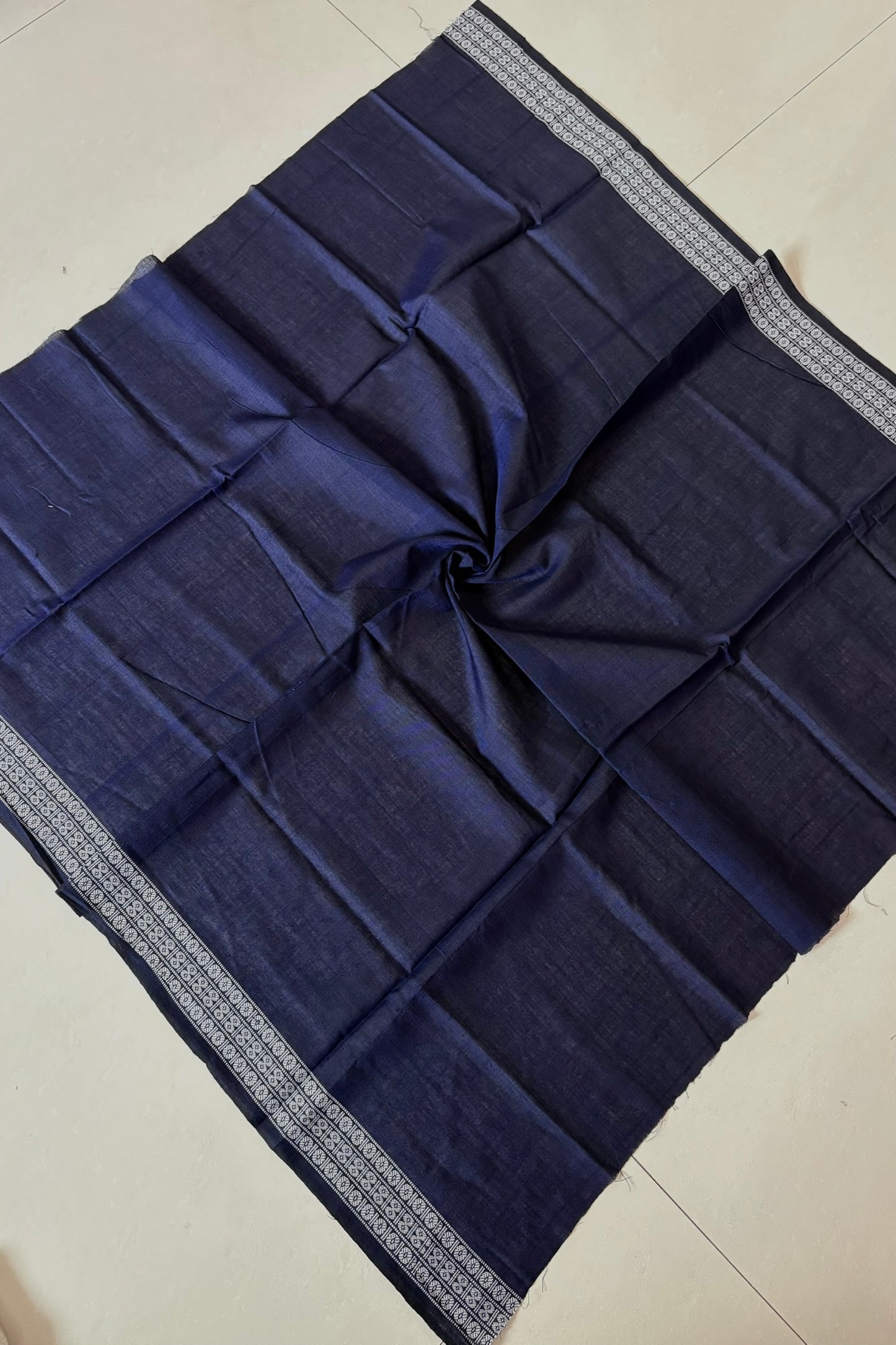Pure Cotton Odisha Handloom Blouse Piece- Navy