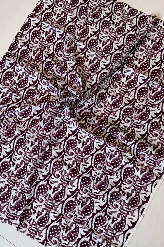 Handblockprint cotton fabric blouse piece