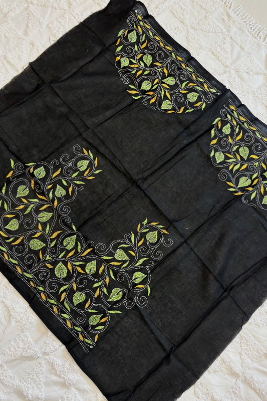 Cotton Kantha Work Blouse Piece- Code 26