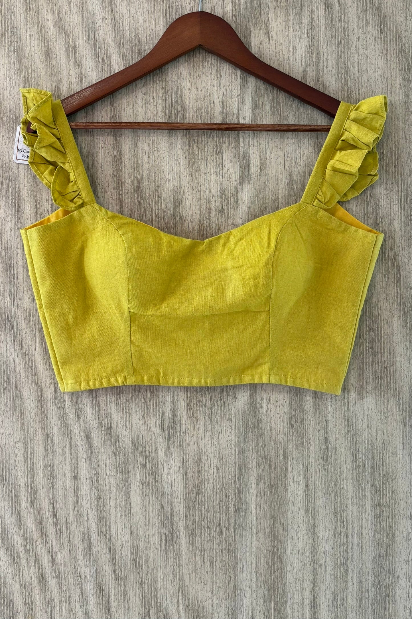 Mustard Frill Blouse