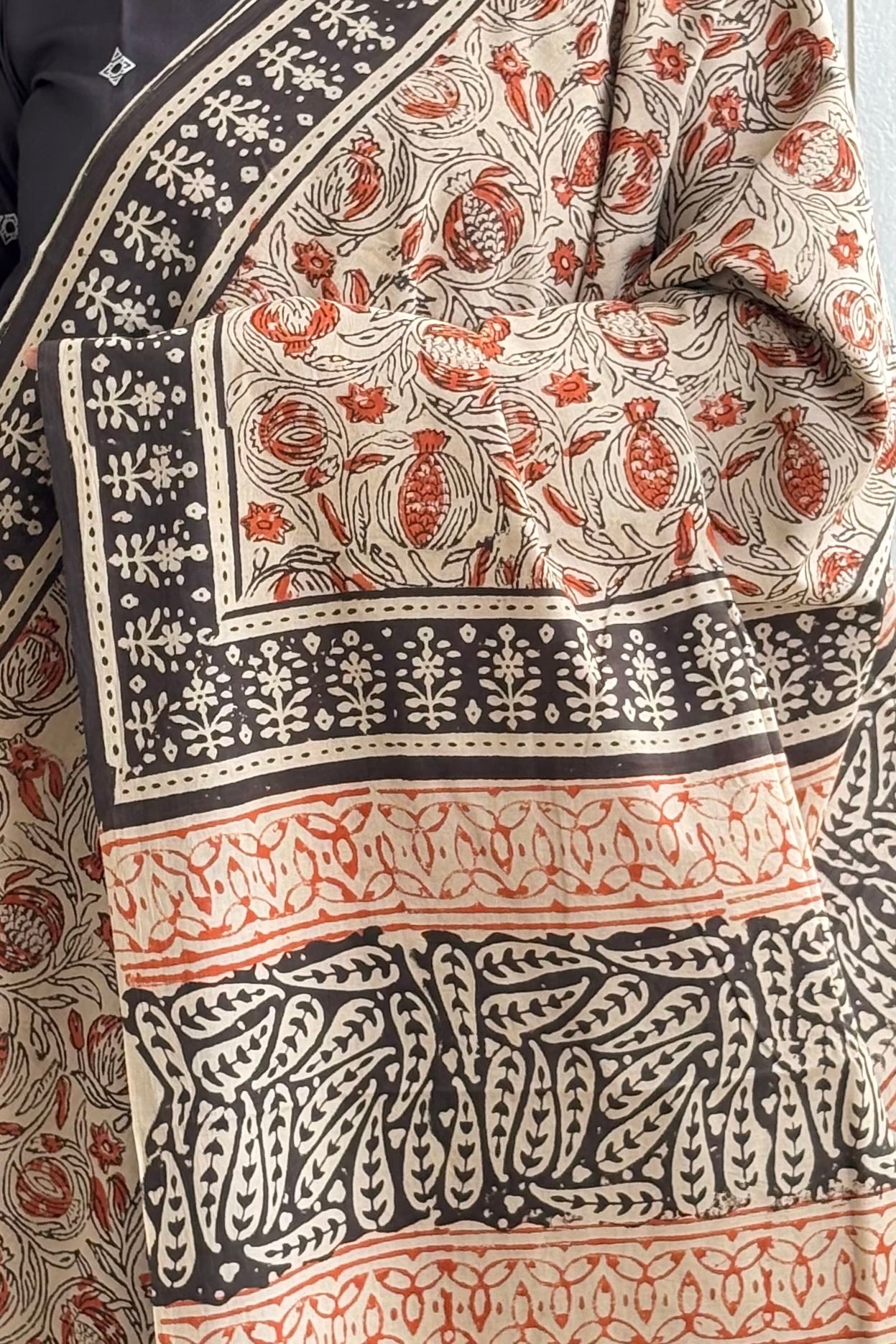 Hand Block Print Pure Cotton Saree