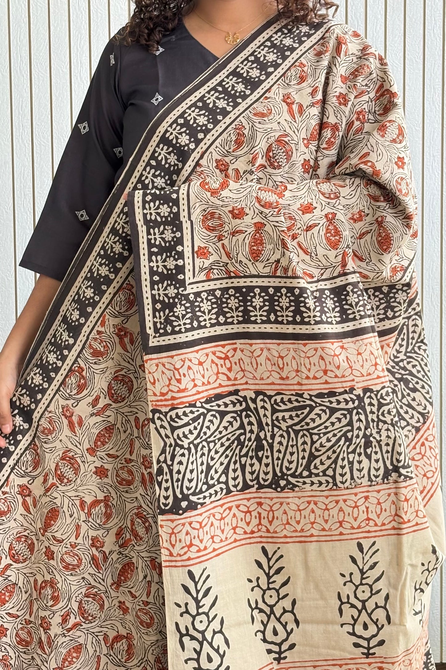 Hand Block Print Pure Cotton Saree
