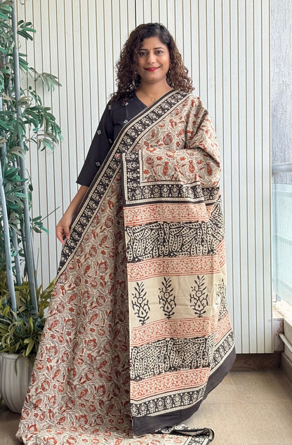 Hand Block Print Pure Cotton Saree