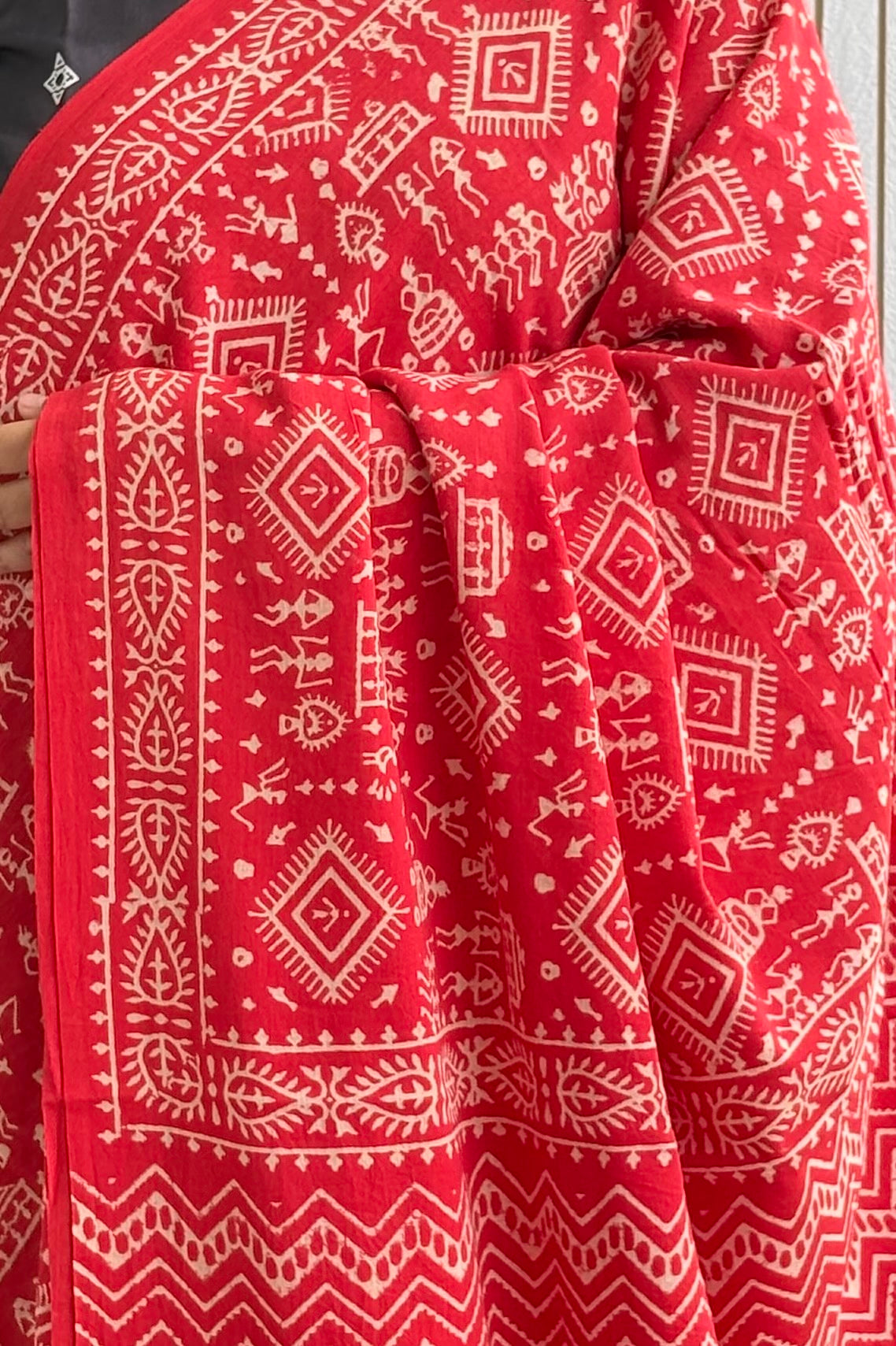 Hand Block Print Pure Cotton Saree