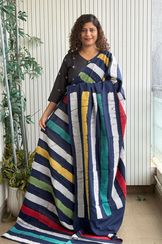 Hand Block Print Pure Cotton Saree