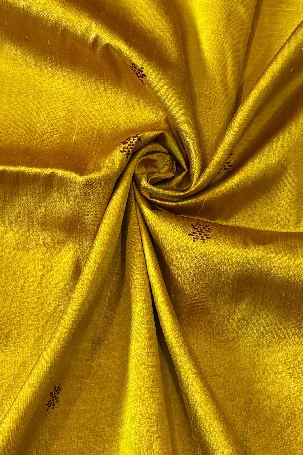 Exclusive Double Pallu Berhampuri Pure Silk Patta Saree - Golden Yellow