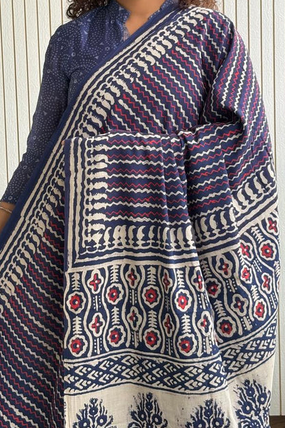 Hand Block Print Pure Cotton Saree