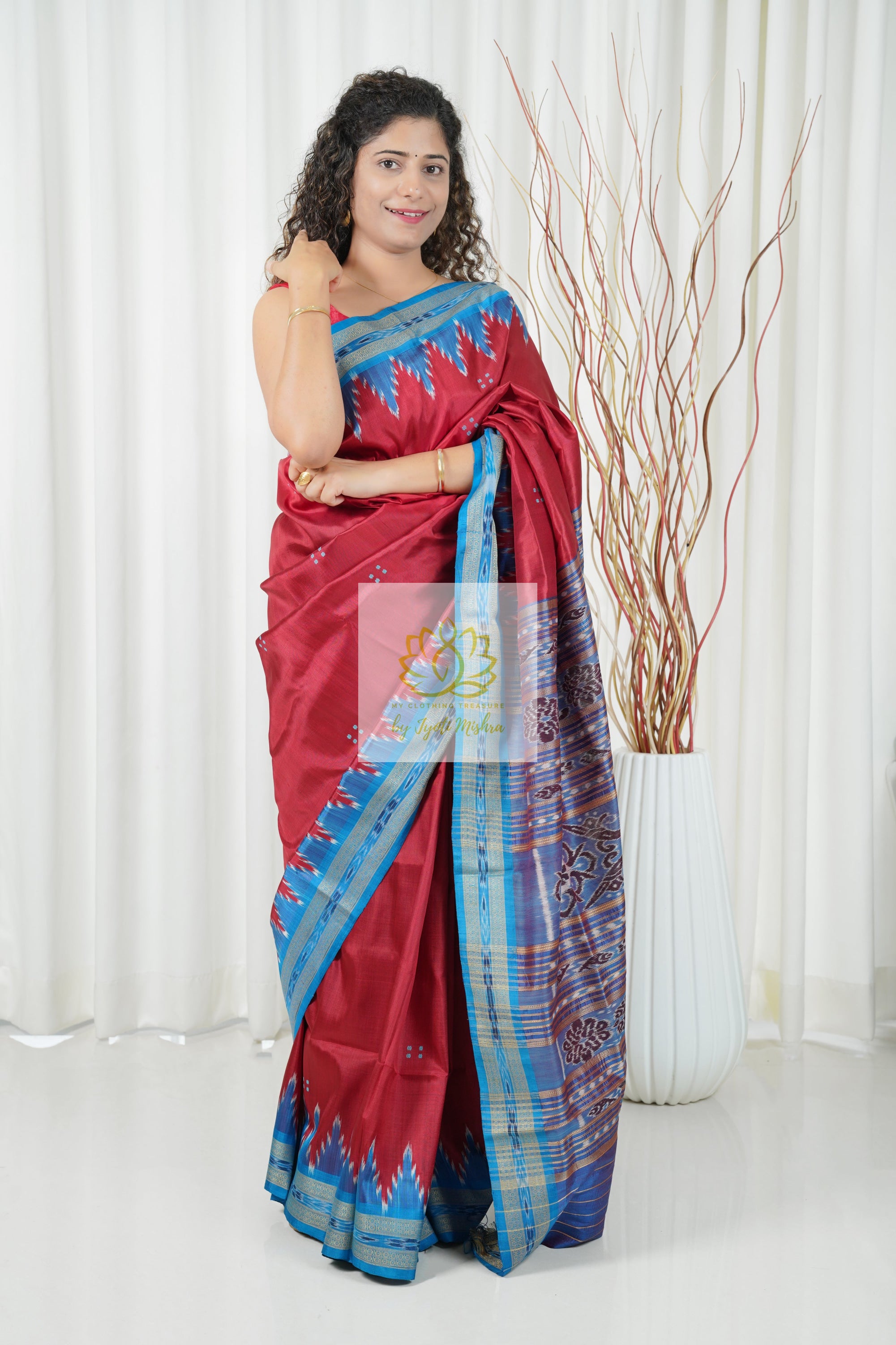 ikkat silk saree