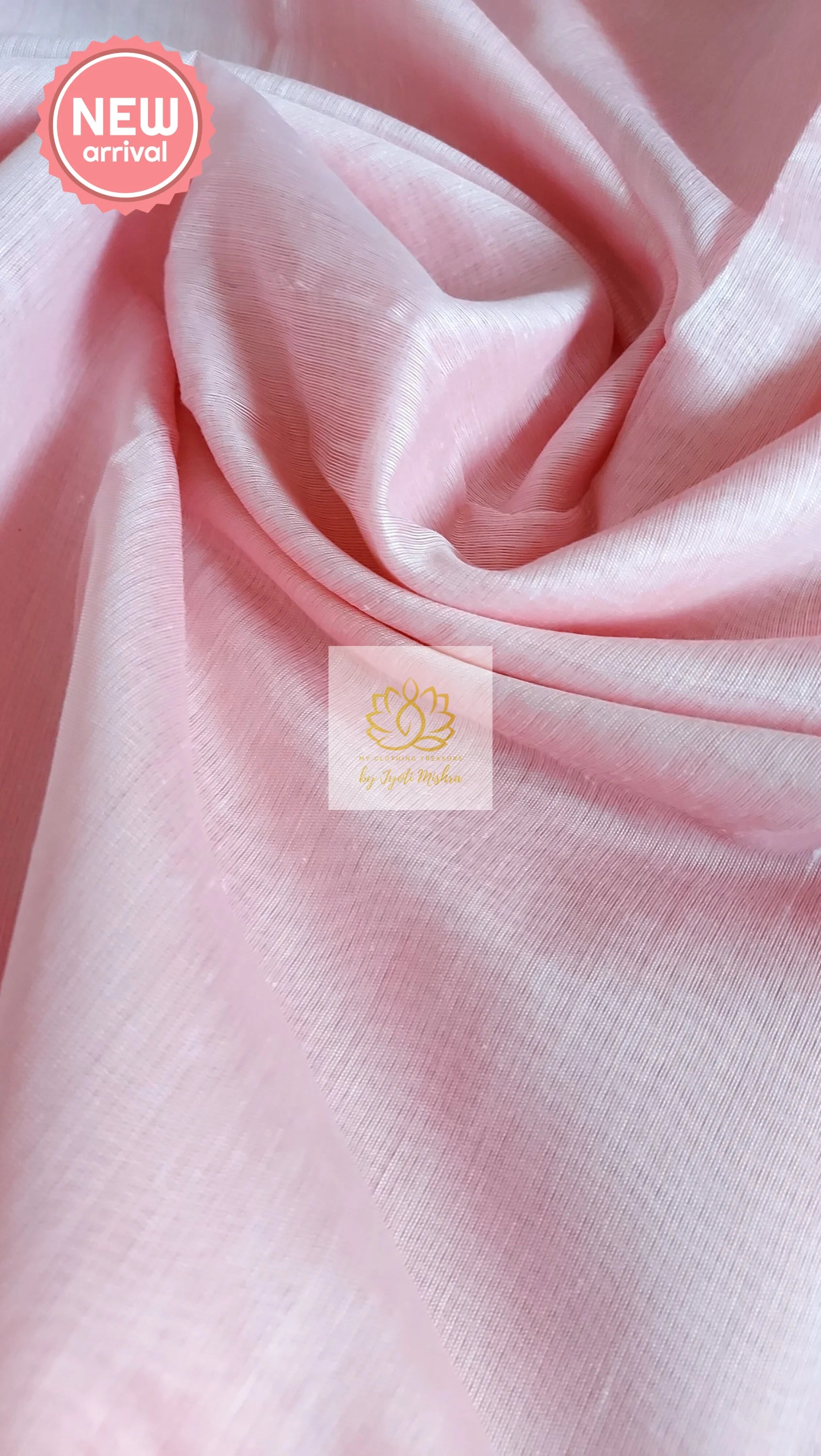 Classy Gold Border Silk Cotton Saree - Pink