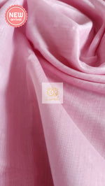 Load image into Gallery viewer, Classy Gold Border Silk Cotton Saree - Pink
