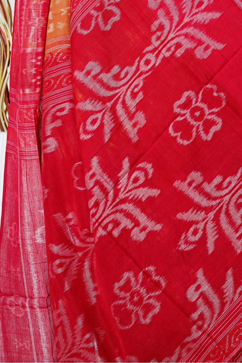 Exclusive Odisha Ikkat Cotton Saree - Light Brown