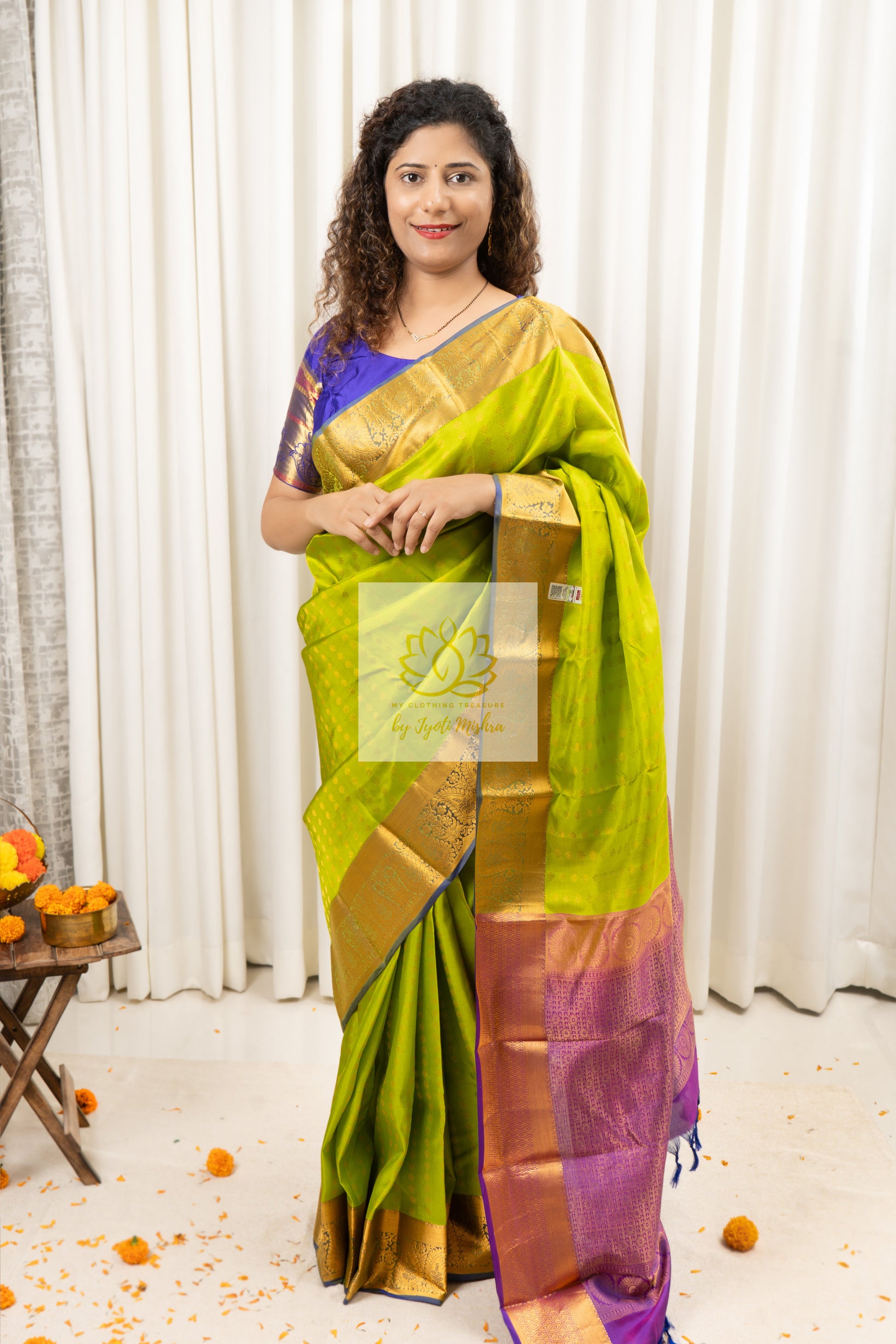 Kanjivaram Silk Saree- Green