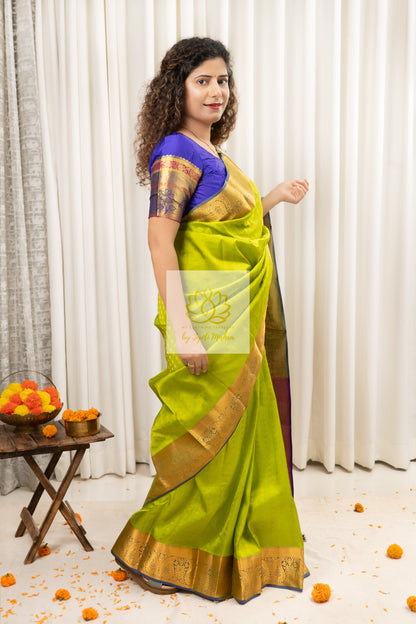 Kanjivaram Silk Saree- Green