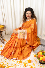 Load image into Gallery viewer, Kanjivaram Soft Silk Saree- Orange
