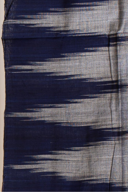Kargil Cotton Saree- Grey Navy