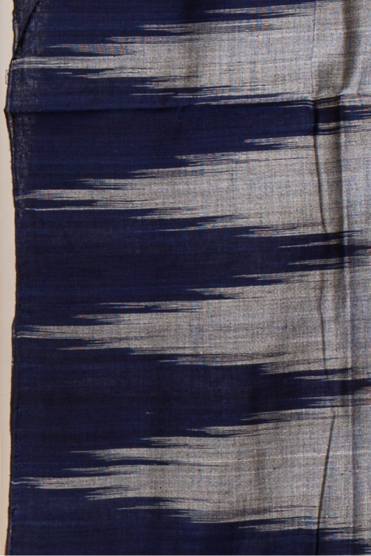Kargil Cotton Saree- Grey Navy