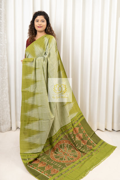 Kargil Cotton Saree-Pastel Green Saree