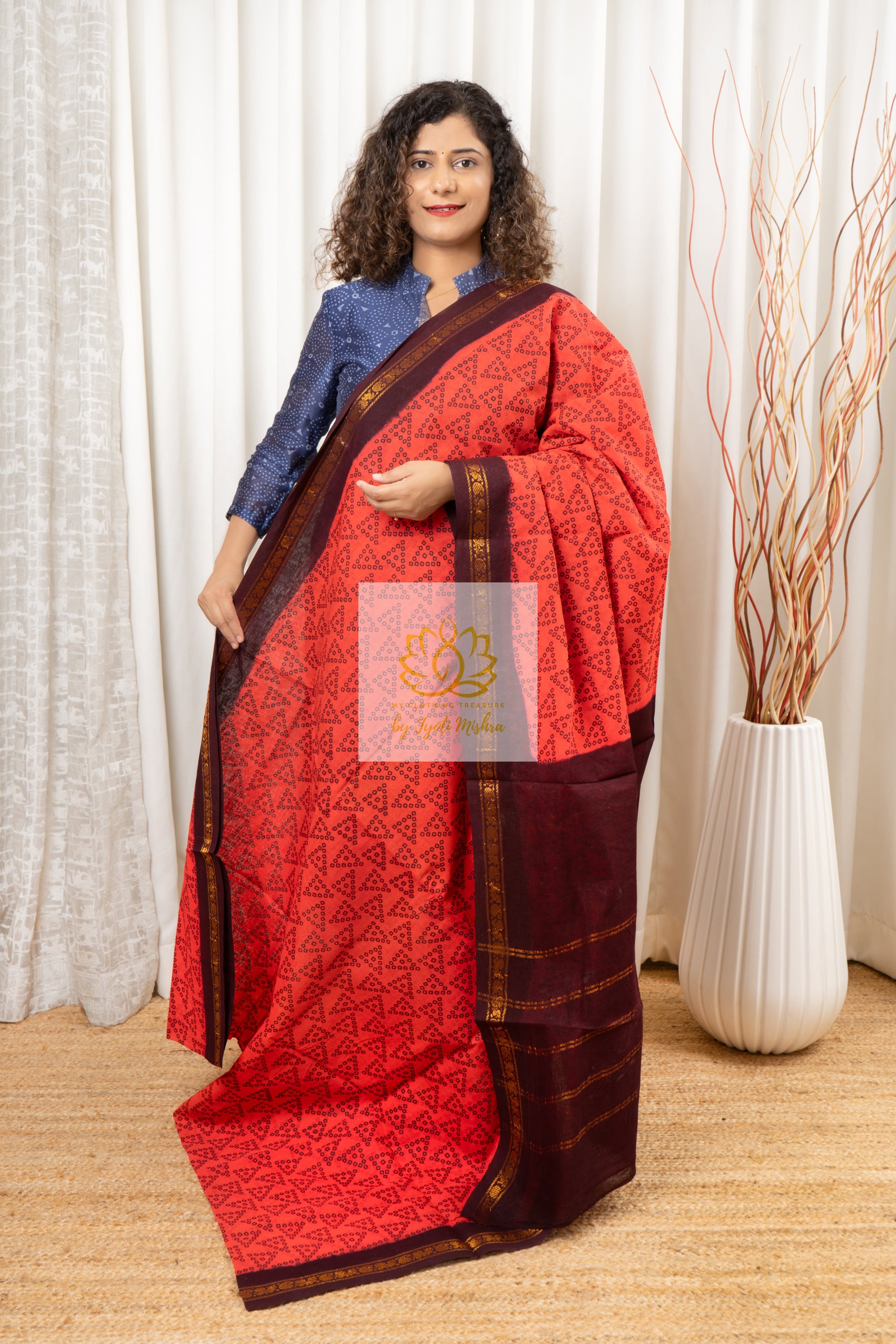 Madurai Sungudi Cotton Saree Saree