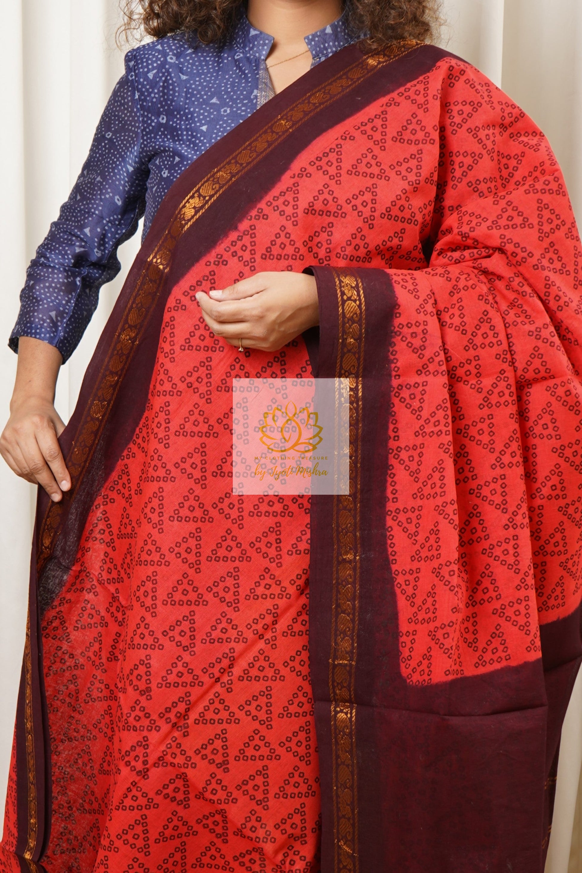 Madurai Sungudi Cotton Saree Saree