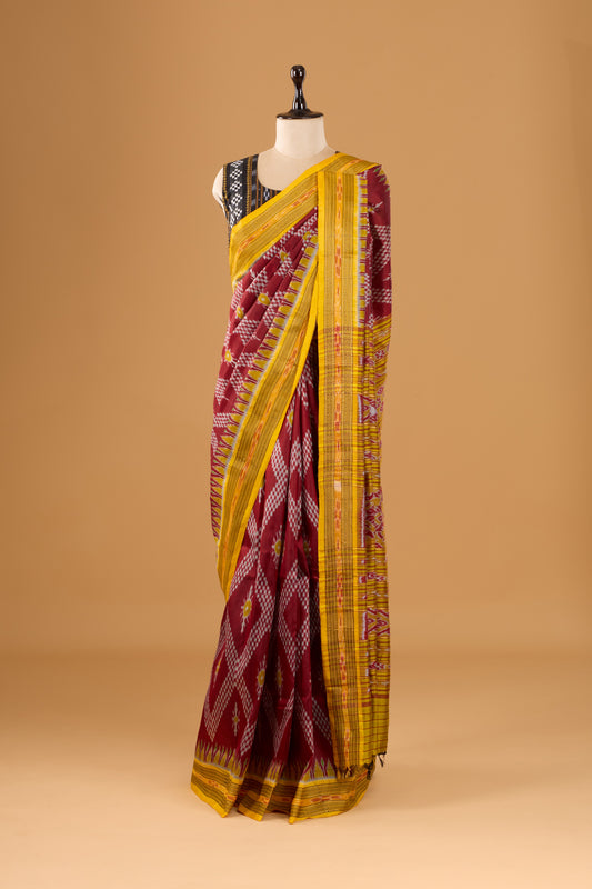 Exclusive Odisha Ikkat Nuapatna Silk Saree - Tarabali