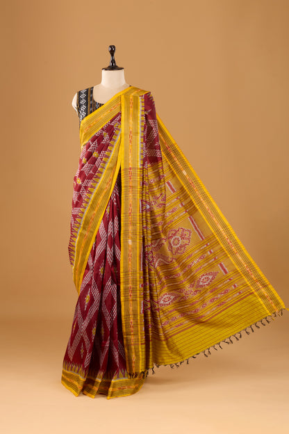 Exclusive Odisha Ikkat Nuapatna Silk Saree - Tarabali