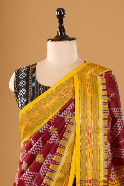 Exclusive Odisha Ikkat Nuapatna Silk Saree - Tarabali