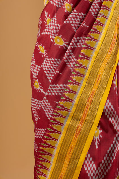 Exclusive Odisha Ikkat Nuapatna Silk Saree - Tarabali