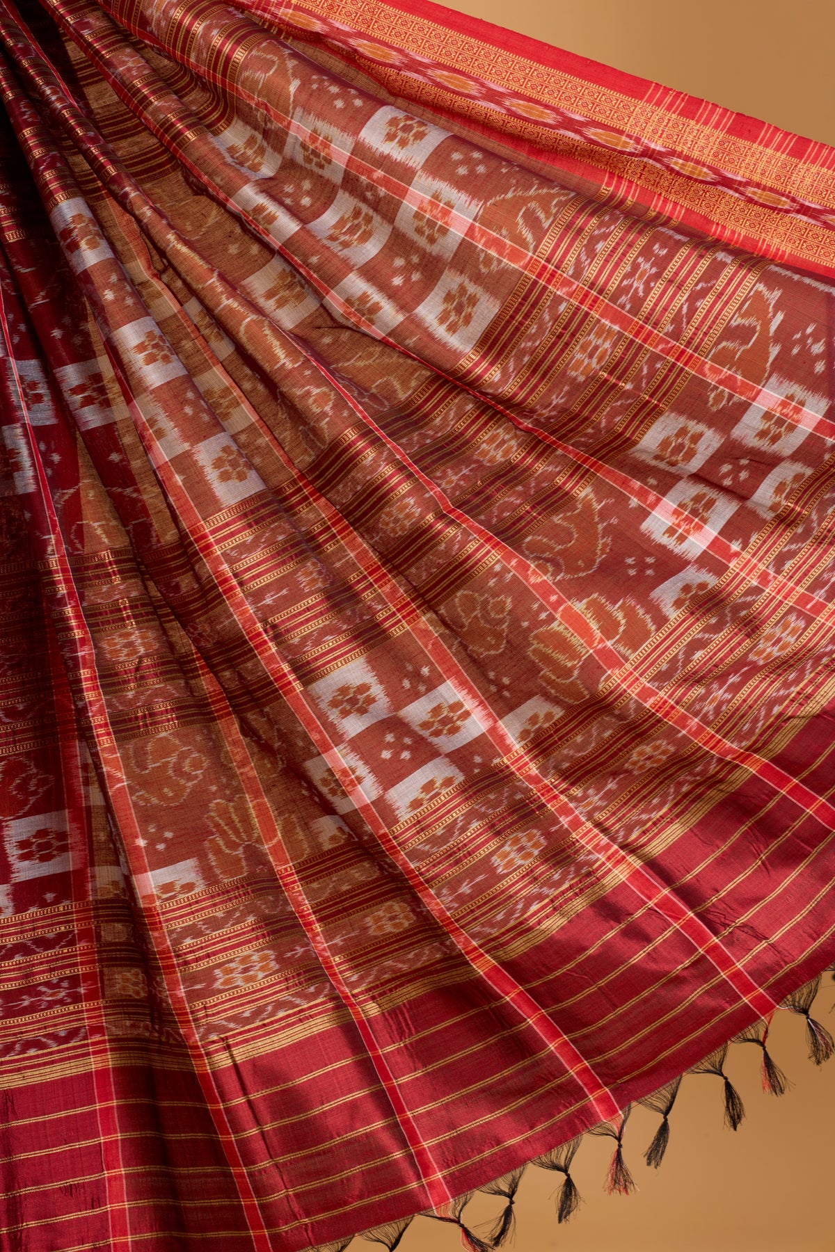 Nabakothi Khandua Pure Silk Saree: Purple