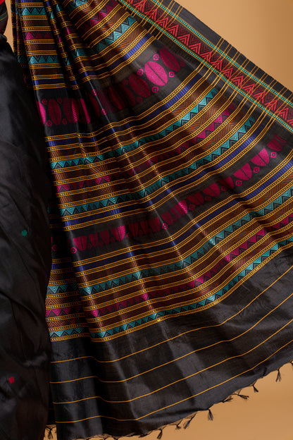 Exclusive Odisha Ikkat Dongria Pure Silk Saree