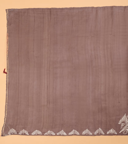 Murshidabad Pure Silk Saree With Hand Batik Print