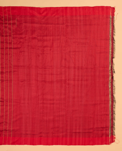 Exclusive Odisha Ikkat Khandua Silk Saree - Red & Black
