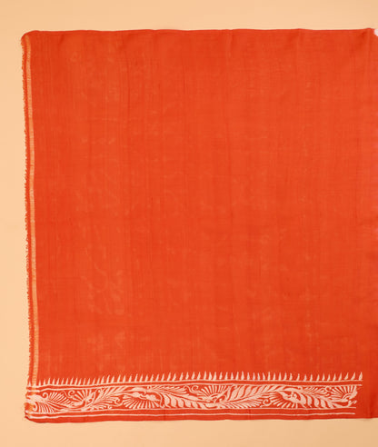 Murshidabad Pure Silk Saree With Hand Batik Print