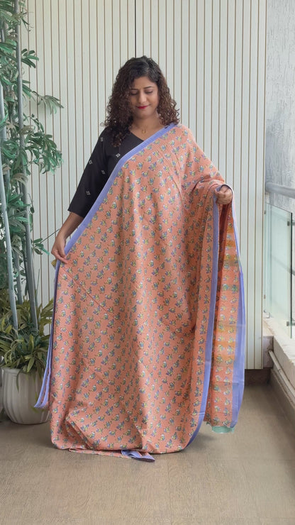 Hand Block Print Pure Cotton Saree