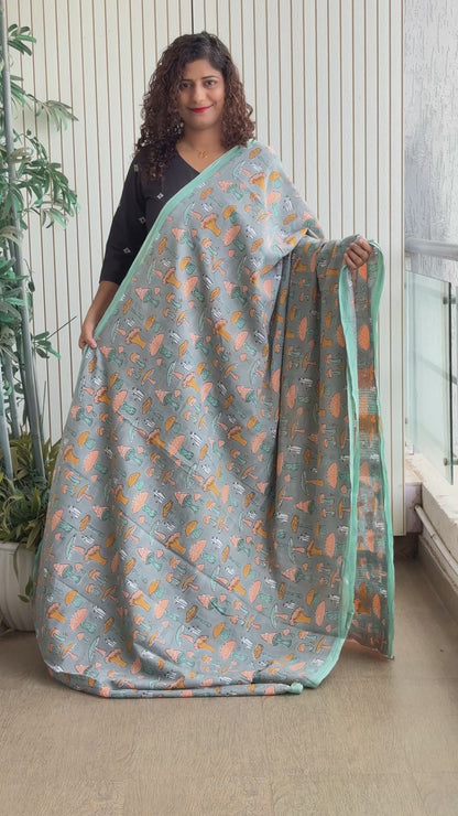 Hand Block Print Pure Cotton Saree