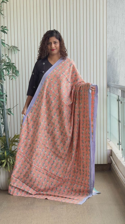 Hand Block Print Pure Cotton Saree