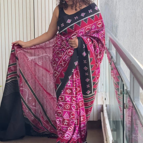 Odia Varnamala Pata Saree