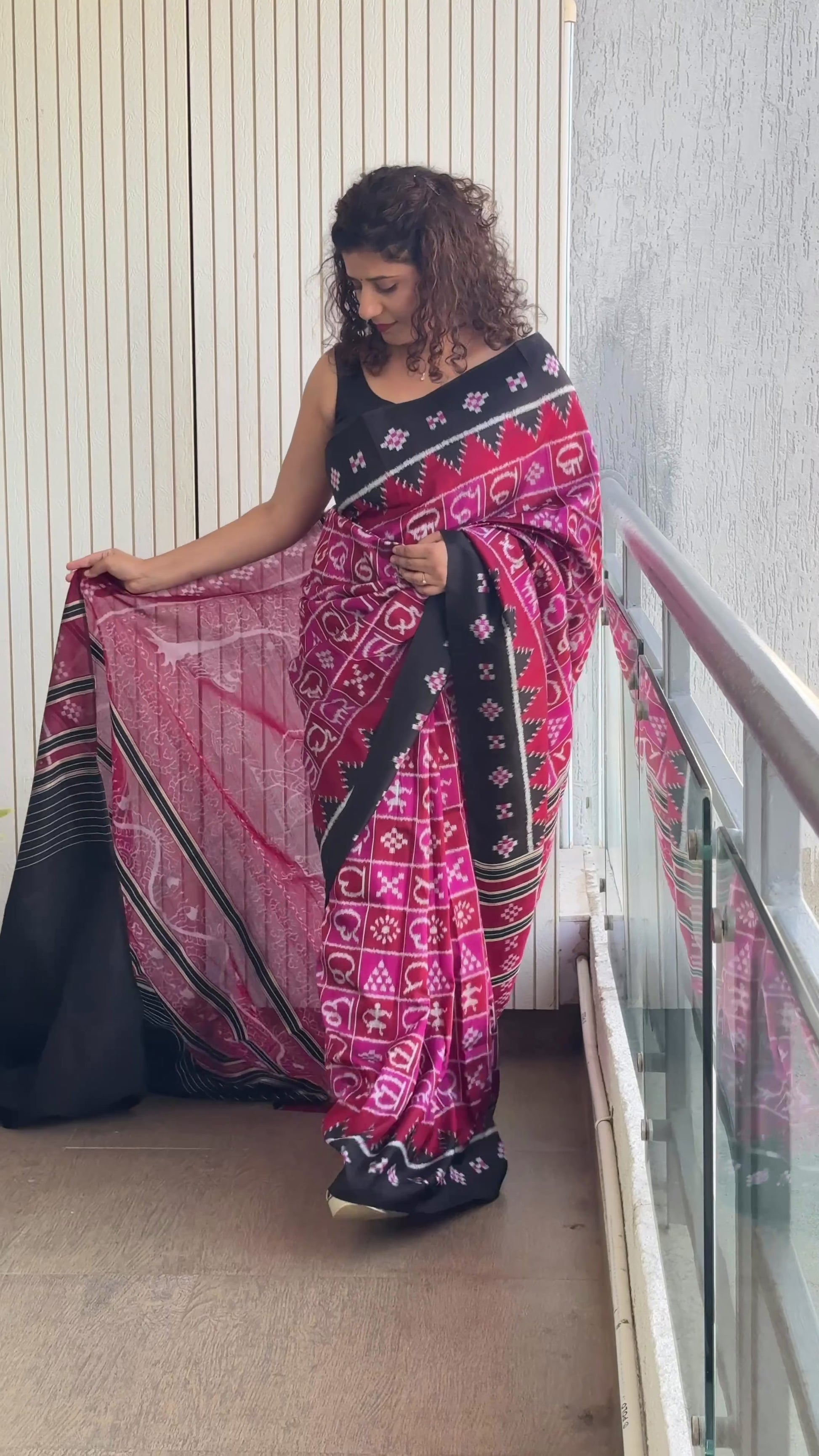 Odia Varnamala Pata Saree