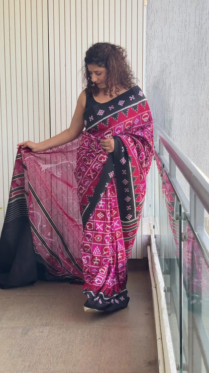 Odia Varnamala Pata Saree