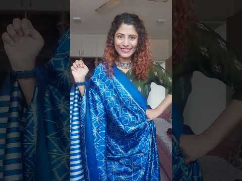 Odisha Ikkat Pure Silk Saree- Blue