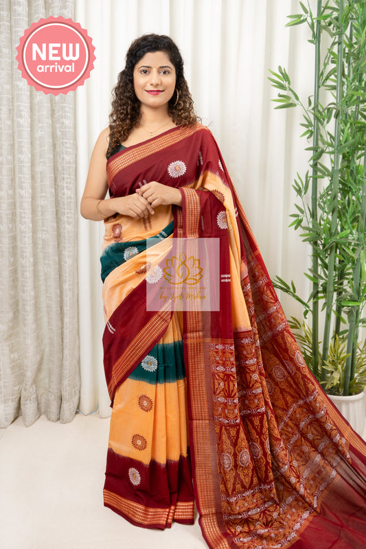 Pure Cotton Bomkei Saree