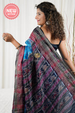 Load image into Gallery viewer, Sachipaar Chandrika Khandua Silk Saree: Sky Blue Saree
