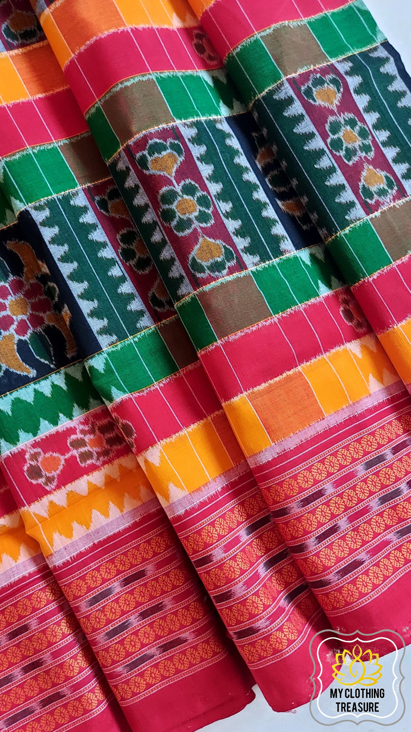 Sambalpuri Ikkat Cotton Saree - Utkala Laxmi Saree