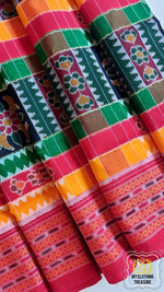 Load image into Gallery viewer, Sambalpuri Ikkat Cotton Saree - Utkala Laxmi Saree
