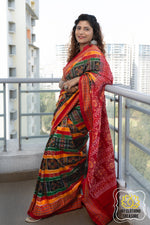 Load image into Gallery viewer, Sambalpuri Ikkat Cotton Saree - Utkala Laxmi Saree
