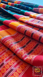 Load image into Gallery viewer, Sambalpuri Ikkat Cotton Saree - Utkala Laxmi Saree
