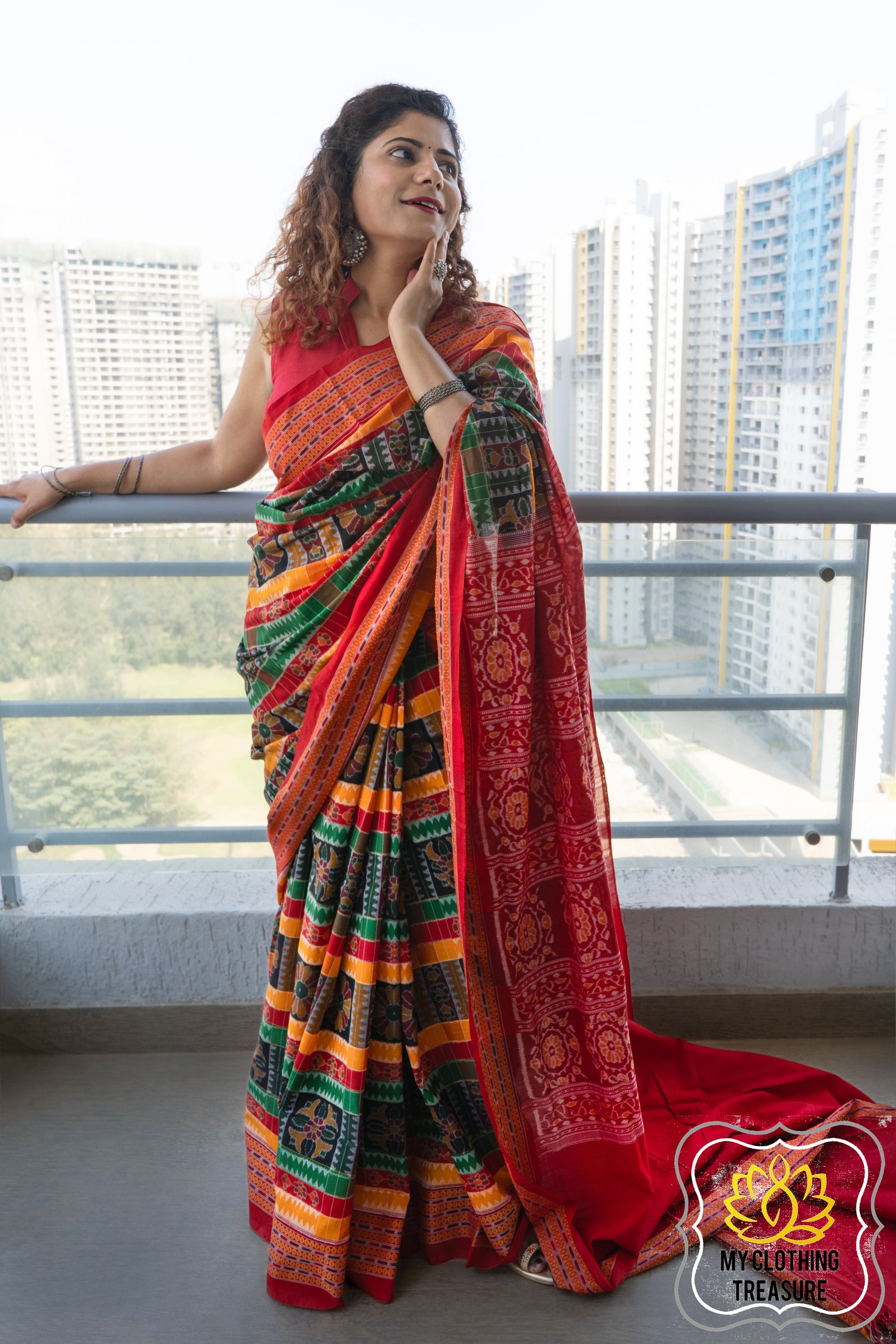 Sambalpuri Ikkat Cotton Saree - Utkala Laxmi Saree