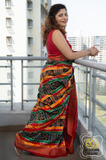 Load image into Gallery viewer, Sambalpuri Ikkat Cotton Saree - Utkala Laxmi Saree
